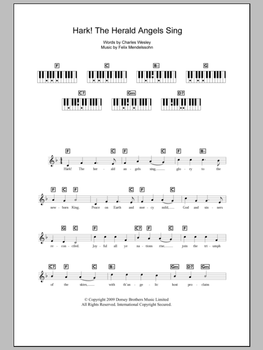 Produktgalerie: Seite 1 von 1 Hark! The Herald Angels Sing, Charles Wesley, Melodieinstrument