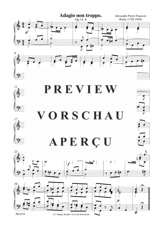 gallery: Adagio non troppo Op.14.8, , Klavier Solo