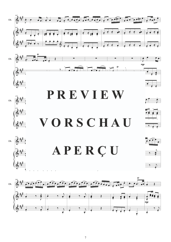 Produktgalerie: Seite 8 von 11 Konzert A-Dur, , Oboe und Klavier
