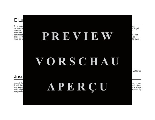 Produktgalerie: Seite 4 von 11 E Lucevan Le Stelle, , Tuba Solo und Posaunenchor