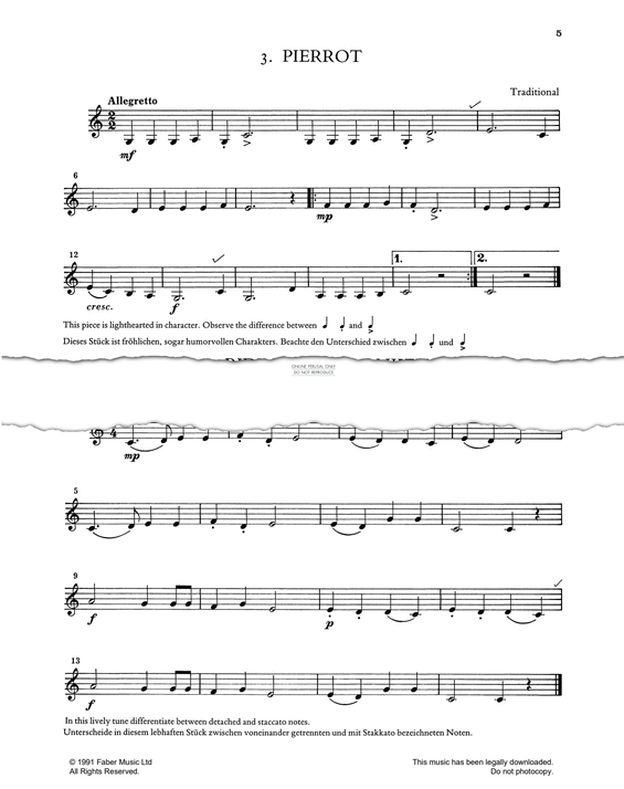 Product gallery: Page 1 of 1 Riding On A Donkey (from 'First Book of Clarinet Solos'), Traditional