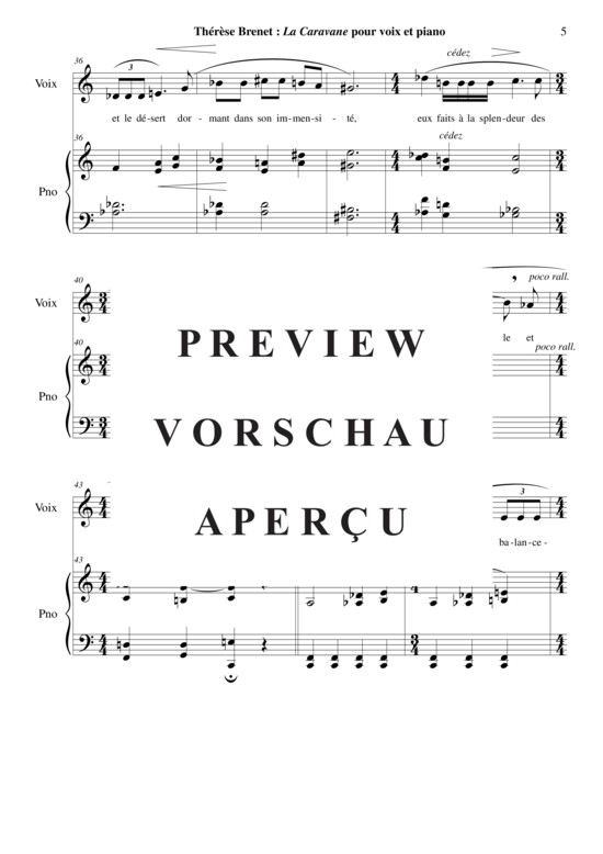 Product gallery: Page 6 of 7 La Caravane , , (voice + piano)