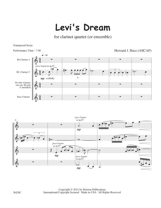Product picture to: Levi´s Dream Howard J. Buss 