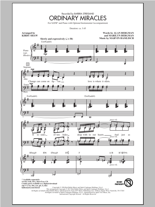 Product gallery: Page 1 of 1 Ordinary Miracles, Kirby Shaw