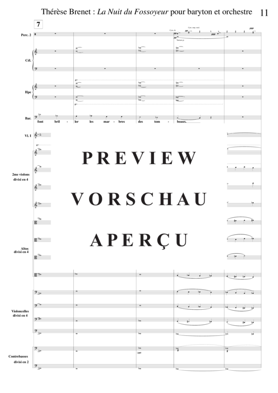 Product gallery: Page 16 of 21 La Nuit du Fossoyeur , , (baritone solo + orchestra)