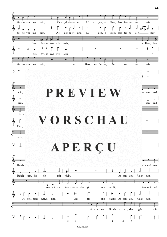 gallery: Zweierlei bitt ich von dir, , (Gemischter Chor 6-stimmig)