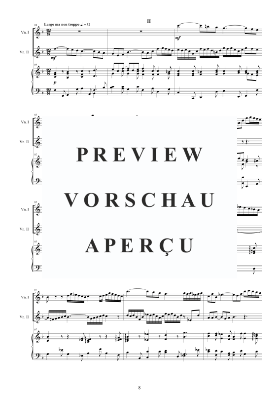Produktgalerie: Seite 9 von 11 Doppel Konzert 2 Violinen D-Moll BWV 1043, , 2 Violinen und Cembalo/Klavier
