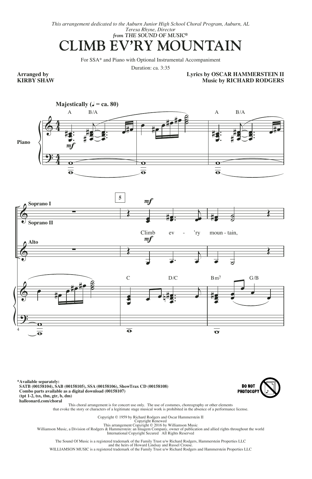 Produktgalerie: Seite 1 von 1 Climb Ev'ry Mountain, Kirby Shaw, Chor