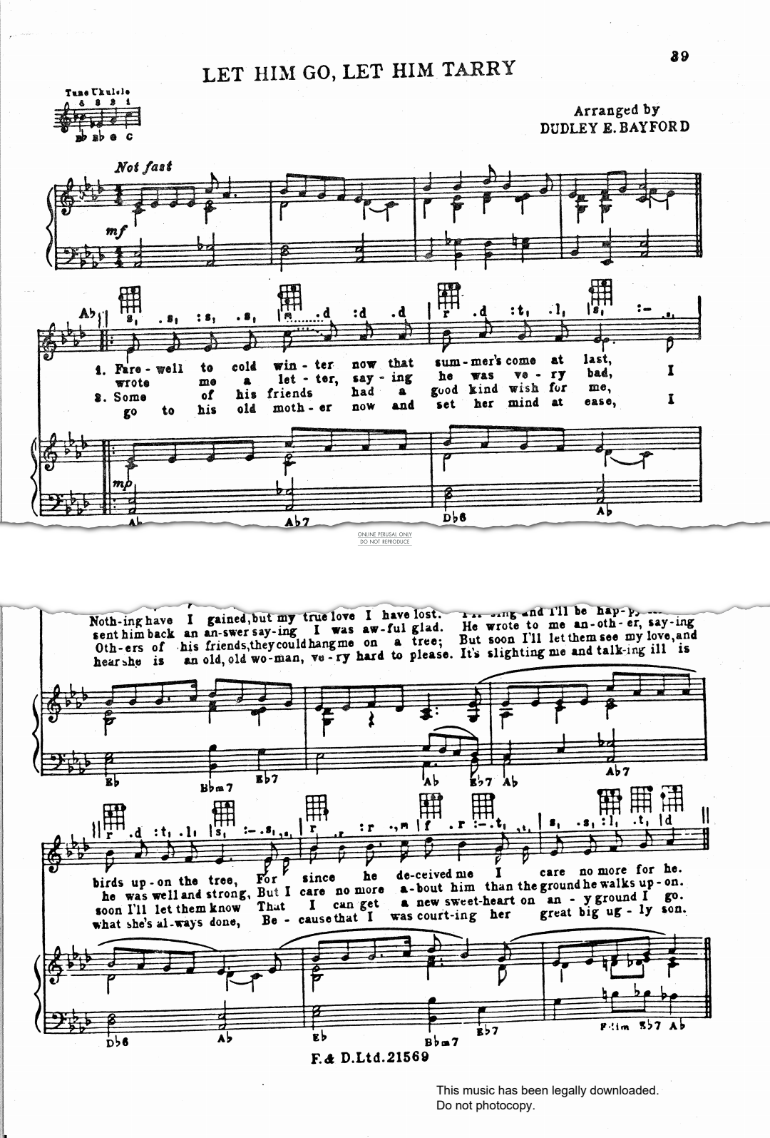 Produktbild zu: Let Him Go, Let Him Tarry