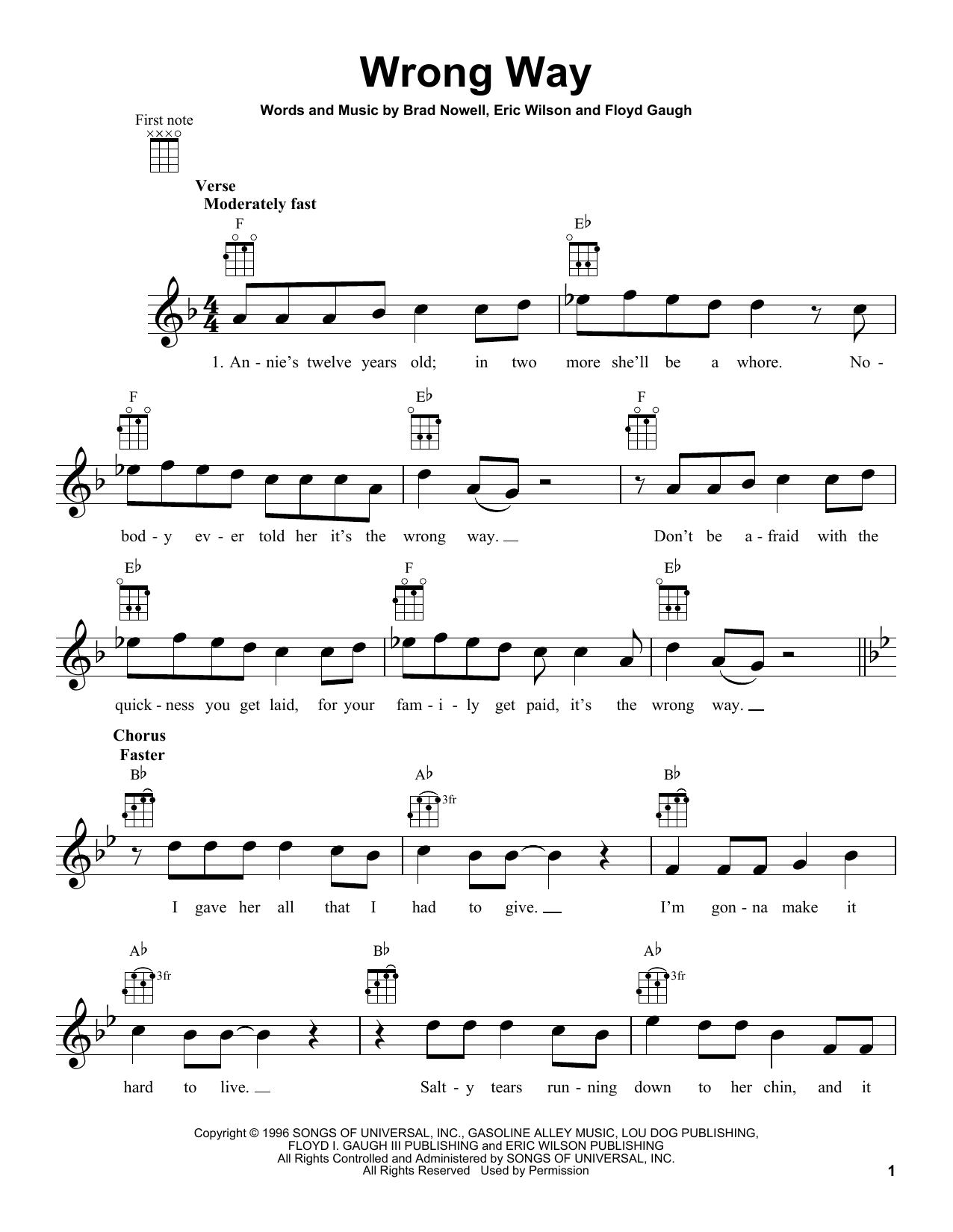 Product picture to:  Wrong Way - Sublime