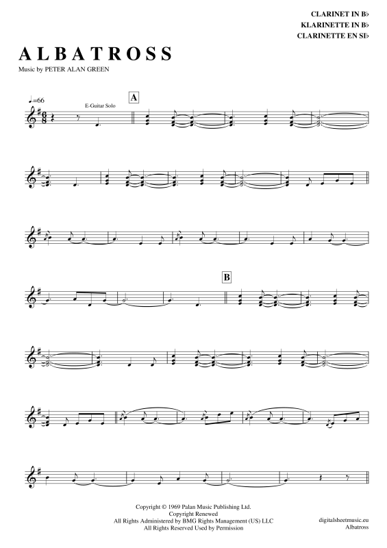 Product gallery: Page 1 of 4 Albatross , Mac, Fleetwood, Clarinet in B-flat