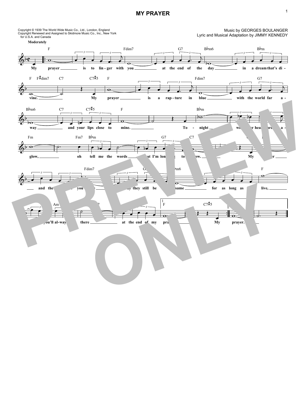 Produktbild zu: My Prayer