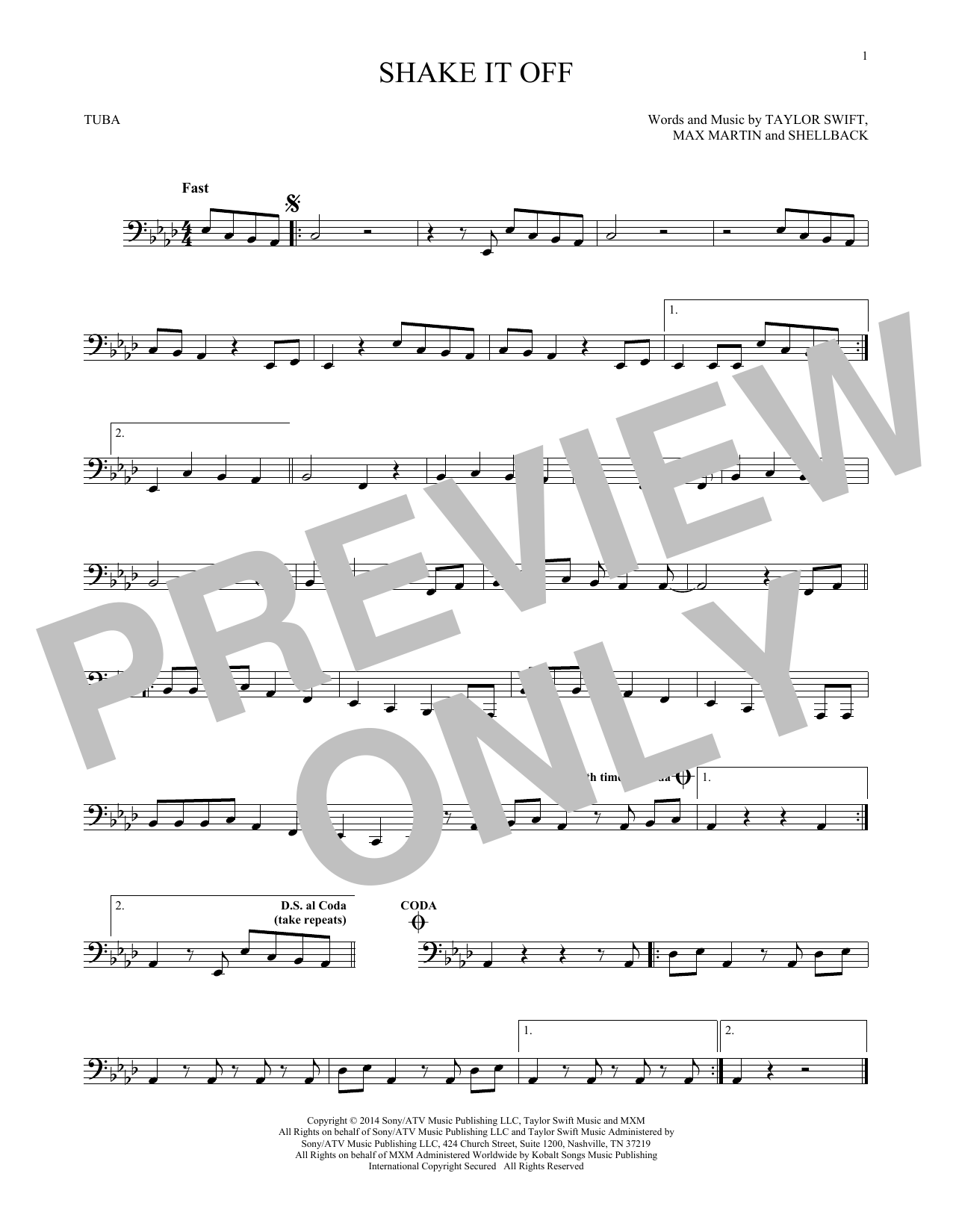 Product gallery: Page 1 of 1 Shake It Off, Taylor Swift