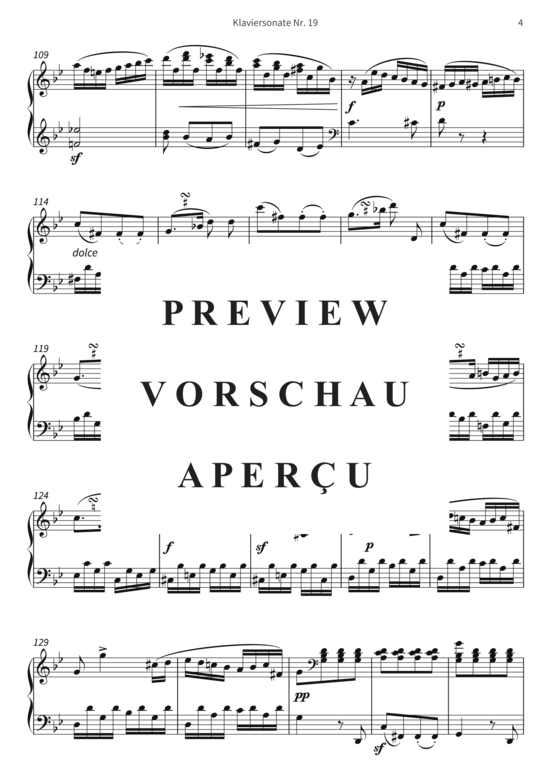 Product gallery: Page 7 of 15 Klaviersonate Nr. 19 - op. 49, Nr. 1 , , Piano Solo