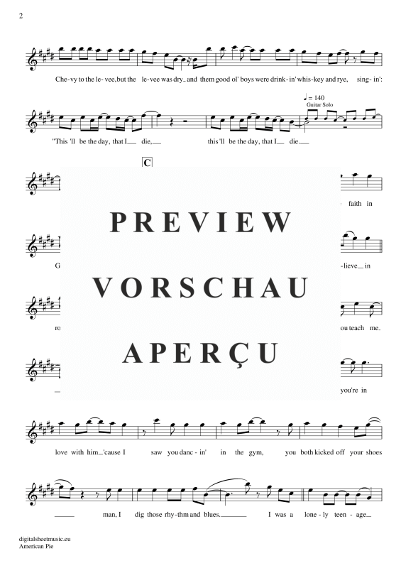 Product gallery: Page 3 of 8 American Pie , Mc Lean, Don, Alto Saxophone