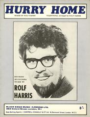 cover: Hurry Home, Rolf Harris, Gesang, Gitarre, Klavier