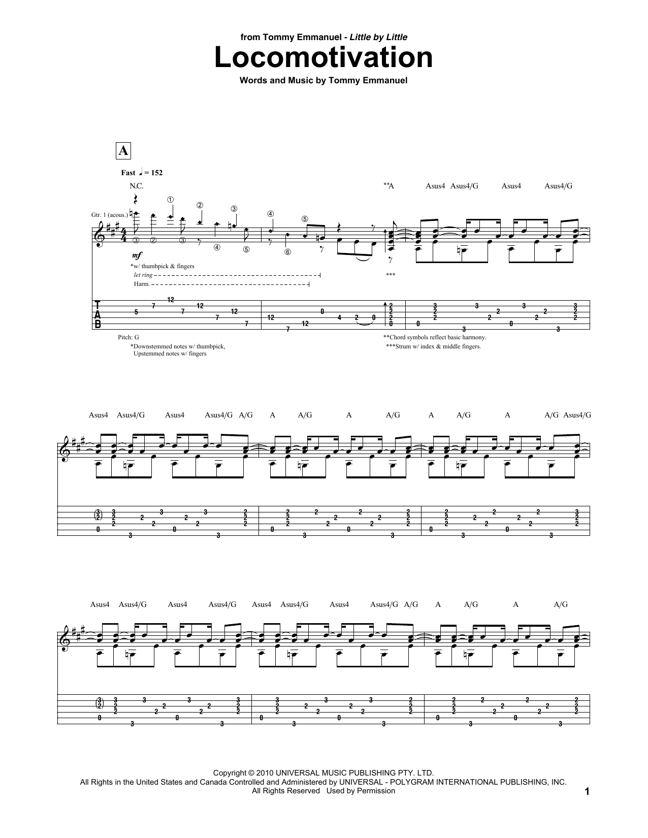 Product gallery: Page 1 of 1 Locomotivation, Tommy Emmanuel
