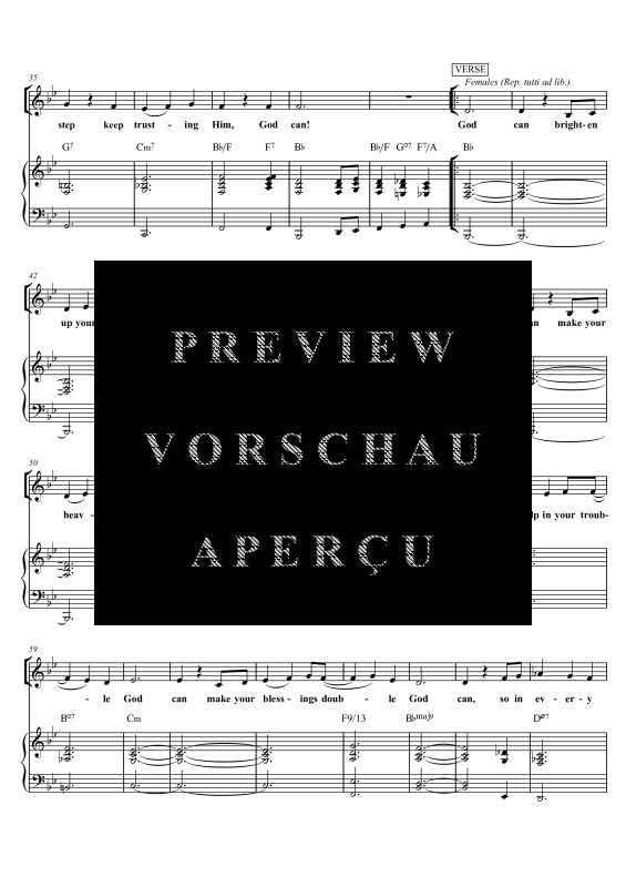 gallery: God Can, , Gemischter ChorSAM/Solo opt. und Klavier