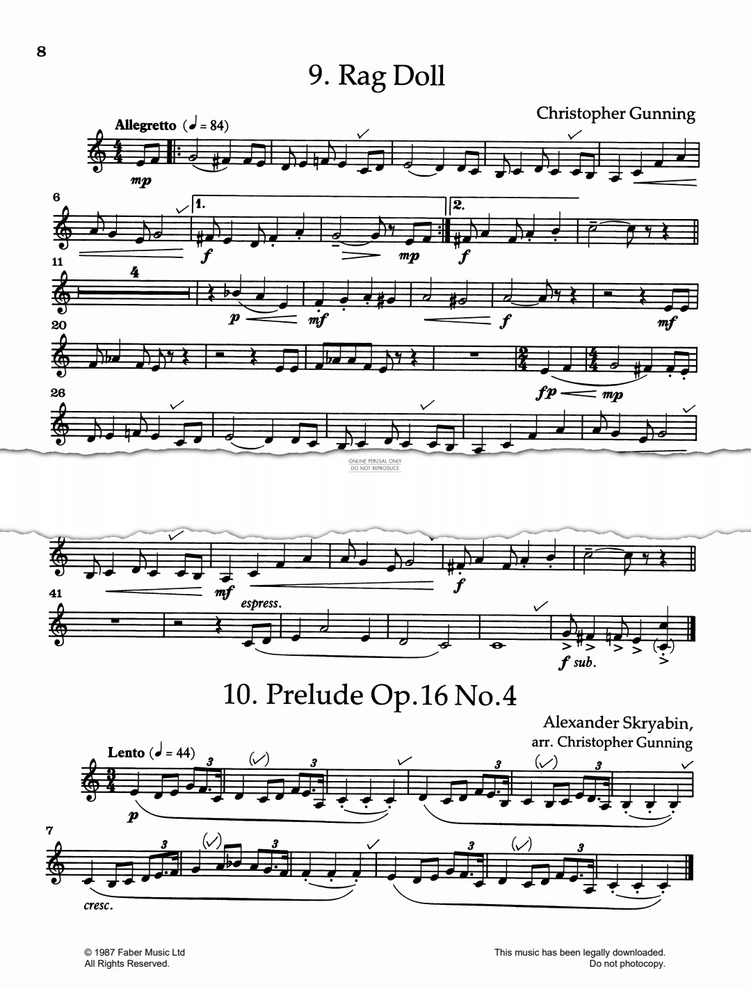 gallery: Prelude Op.16, No.4, Alexander Skrjabin, Horn, Klavier