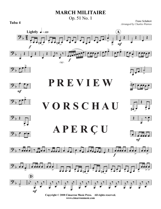 Product gallery: Page 12 of 13 Militärmarsch , , (Tuba Quartet: 2x Baritone, 2xTuba)