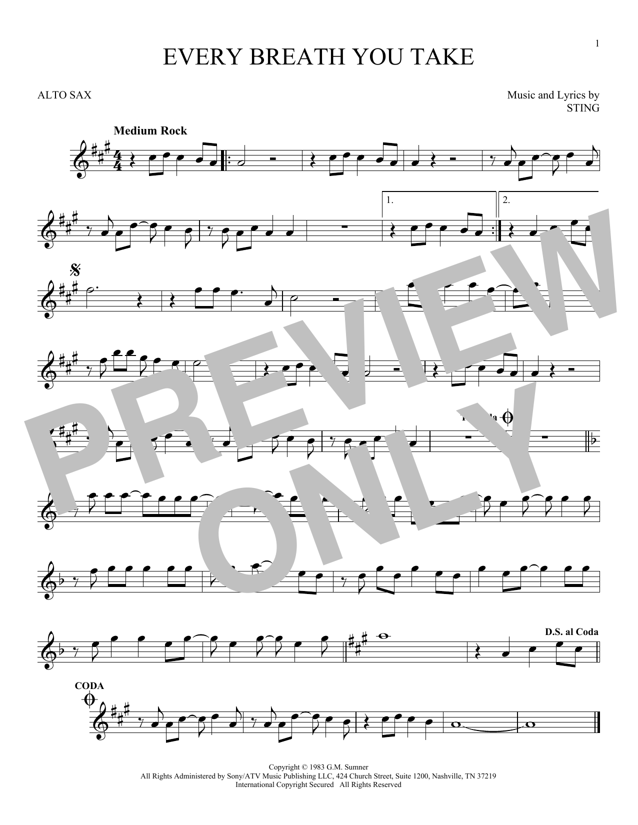 Product gallery: Page 1 of 1 Every Breath You Take, The Police