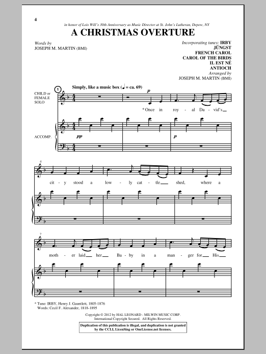 Product gallery: Page 1 of 1 A Celebration Of Carols, Joseph M. Martin