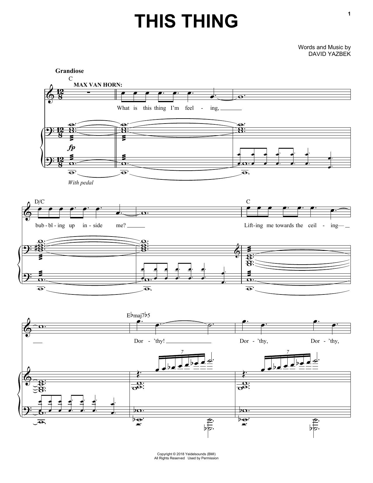 Produktbild zu: This Thing (from the musical Tootsie)