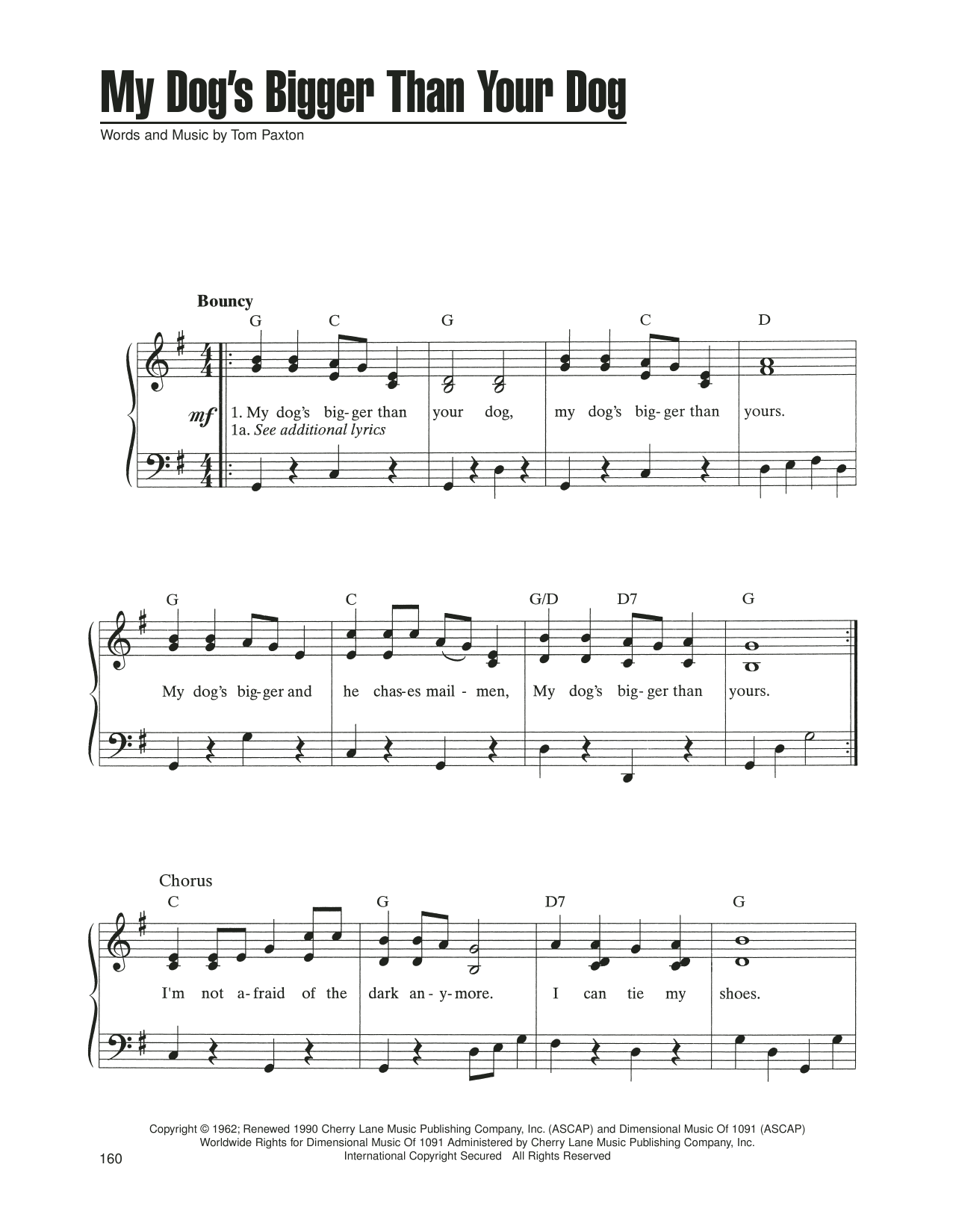 Produktgalerie: Seite 1 von 1 My Dog's Bigger Than Your Dog, Tom Paxton, Gesang, Gitarre, Klavier