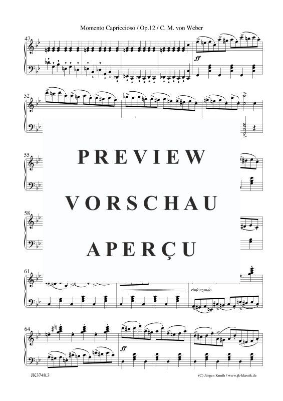 gallery: Momento Capriccioso Op.12, , (Klavier Solo)