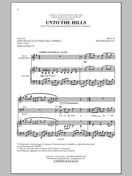 Product picture to: Unto The Hills