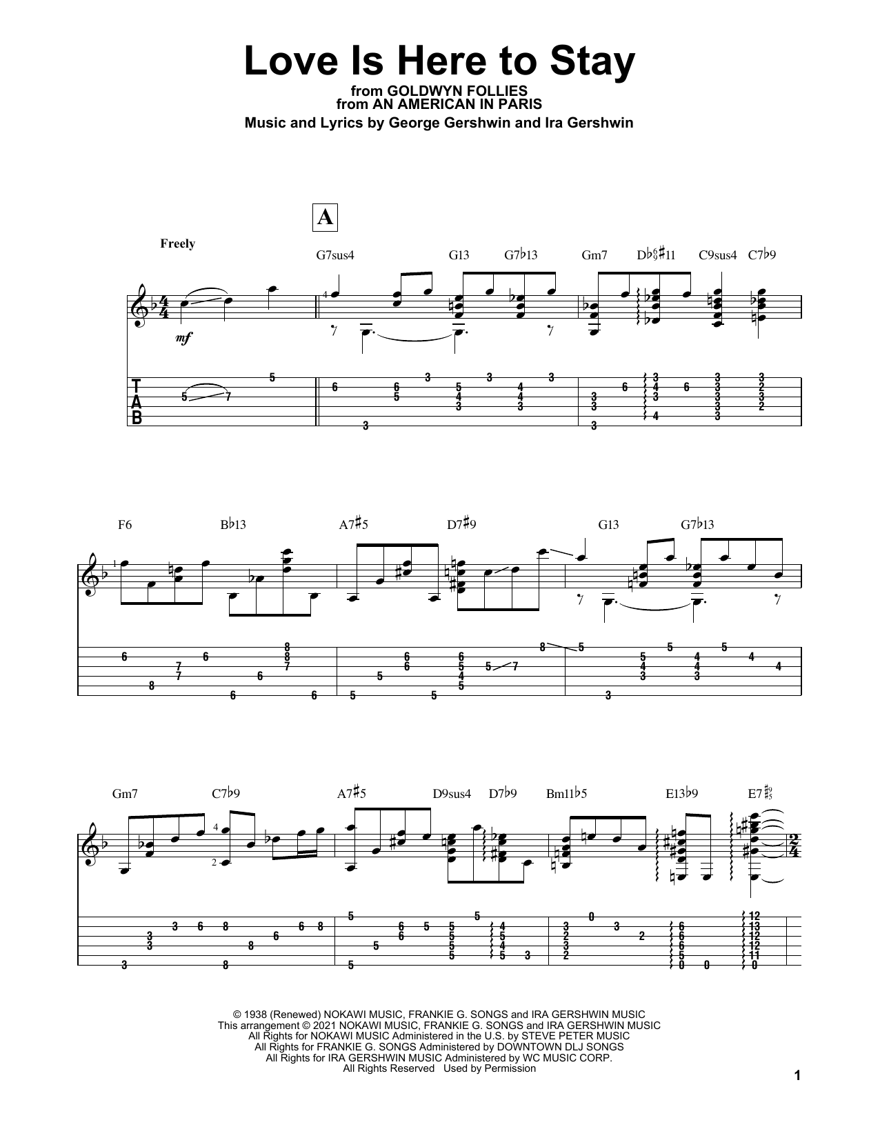 Produktbild zu: Love Is Here To Stay (arr. Matt Otten)