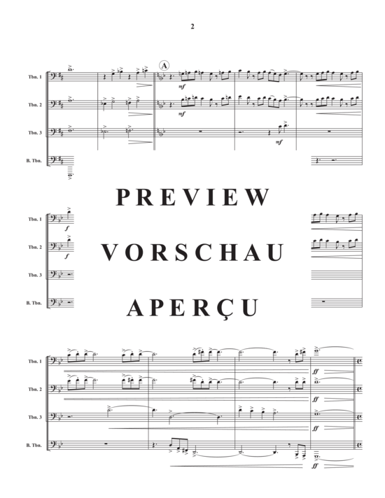 Product gallery: Page 5 of 11 Fanfare , , (Trombone quartet)