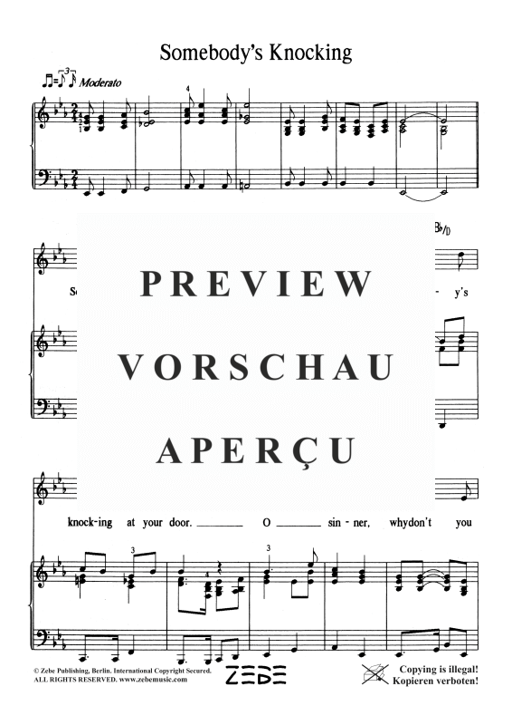 gallery: Somebody´s Knocking, , Voice and Piano