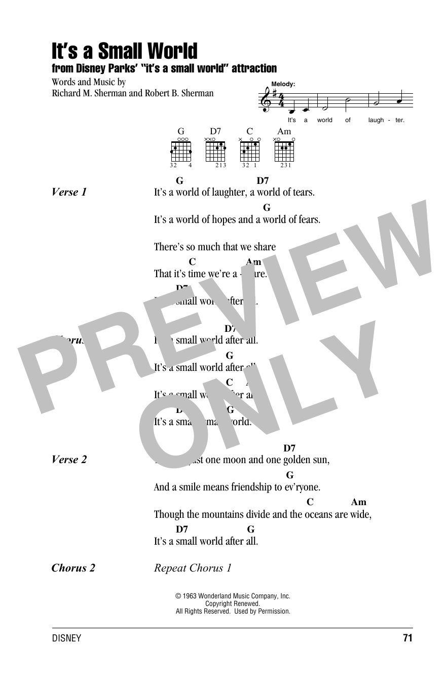 Produktbild zu: It's A Small World