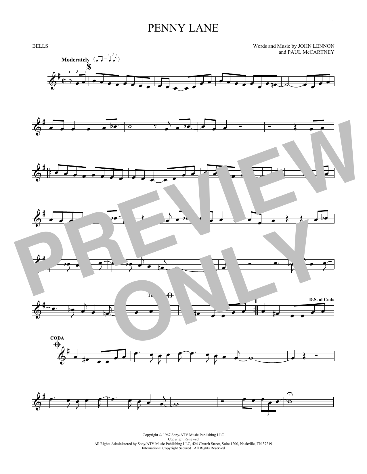 Produktbild zu:  Penny Lane - The Beatles