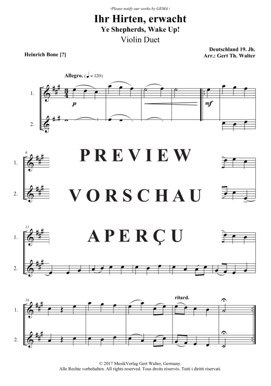 Produktbild zu: Ihr Hirten, erwacht Traditional