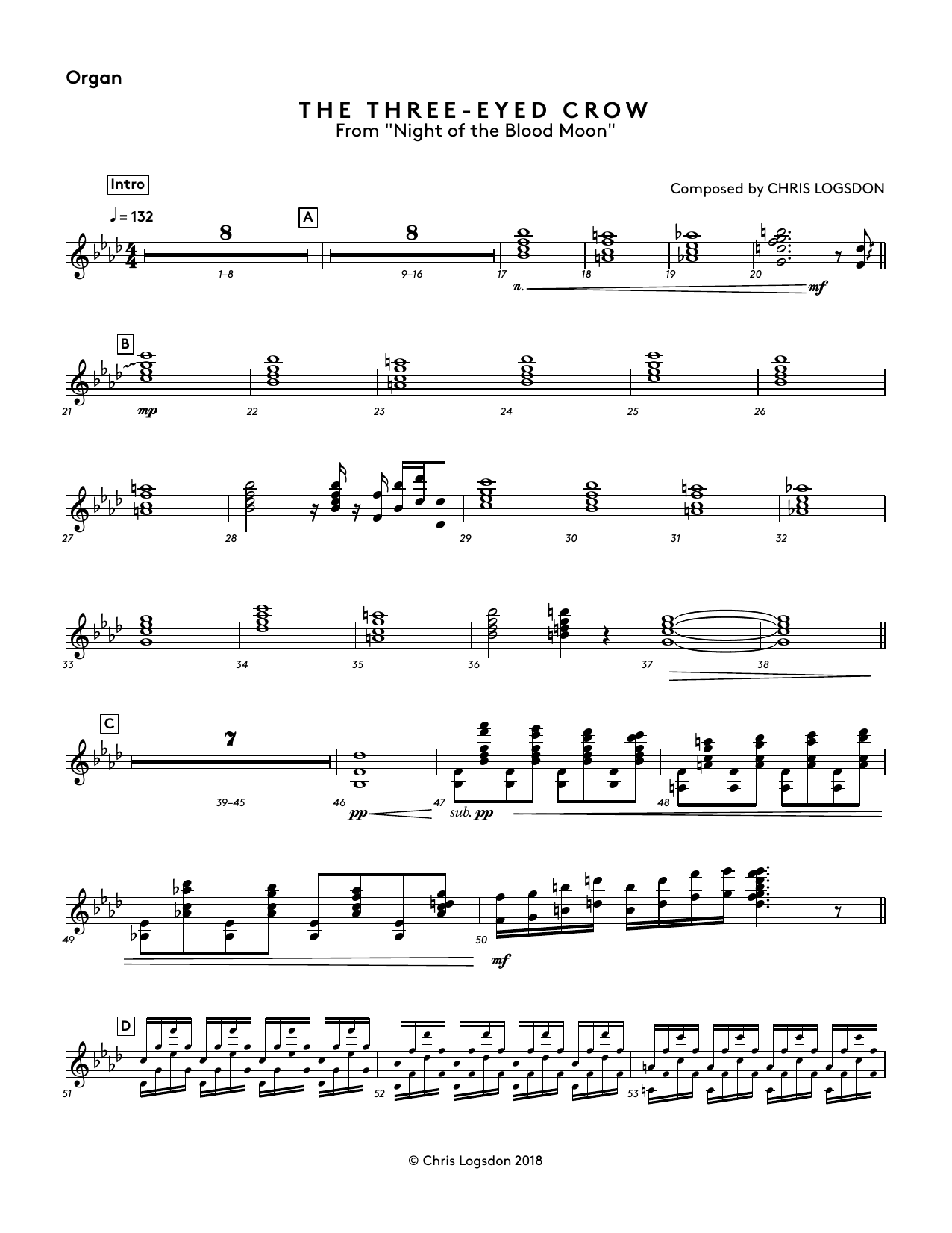 Produktbild zu: The Three-Eyed Crow (from Night of the Blood Moon) - Organ
