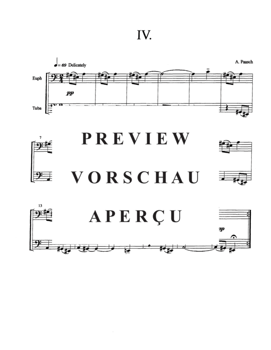 Product gallery: Page 15 of 18 Seven Miniatures , , (Duet for euphonium + tuba)