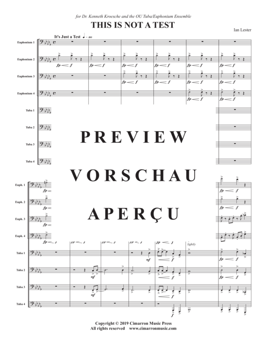 Product gallery: Page 3 of 21 This is not a Test , , (Tuba Ensemble EEEETTTT)