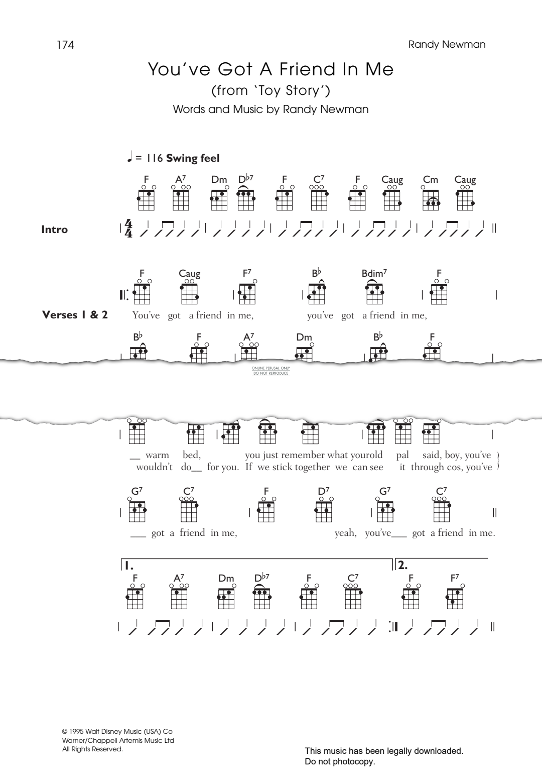 Produktbild zu: You've Got A Friend In Me (from 'Toy Story')