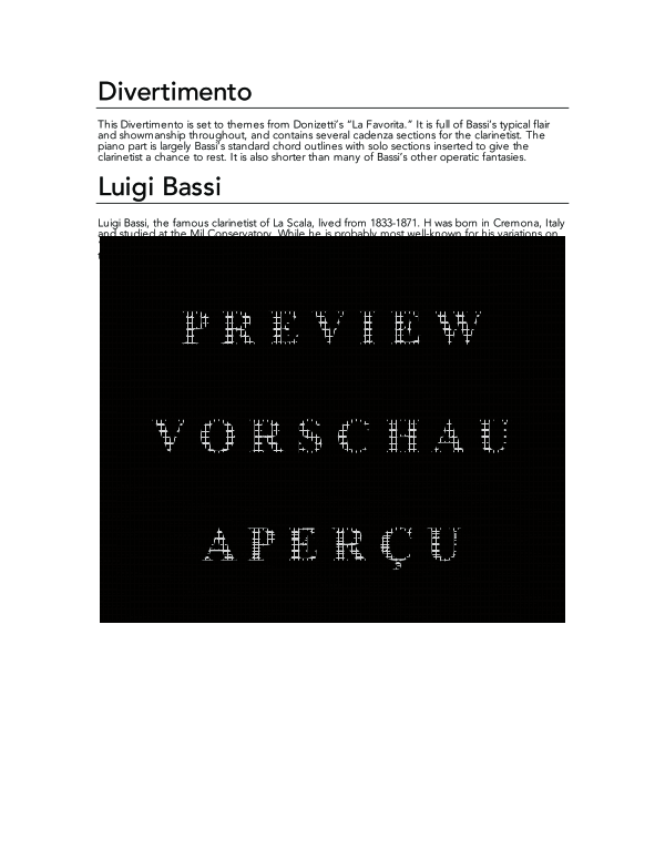 Product gallery: Page 4 of 11 Divertimento, , (clarinet and piano)