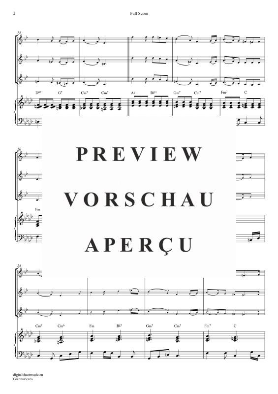 Produktgalerie: Seite 3 von 11 Greensleeves, Simoni, Edward, (Trompeten Trio + Klavier)