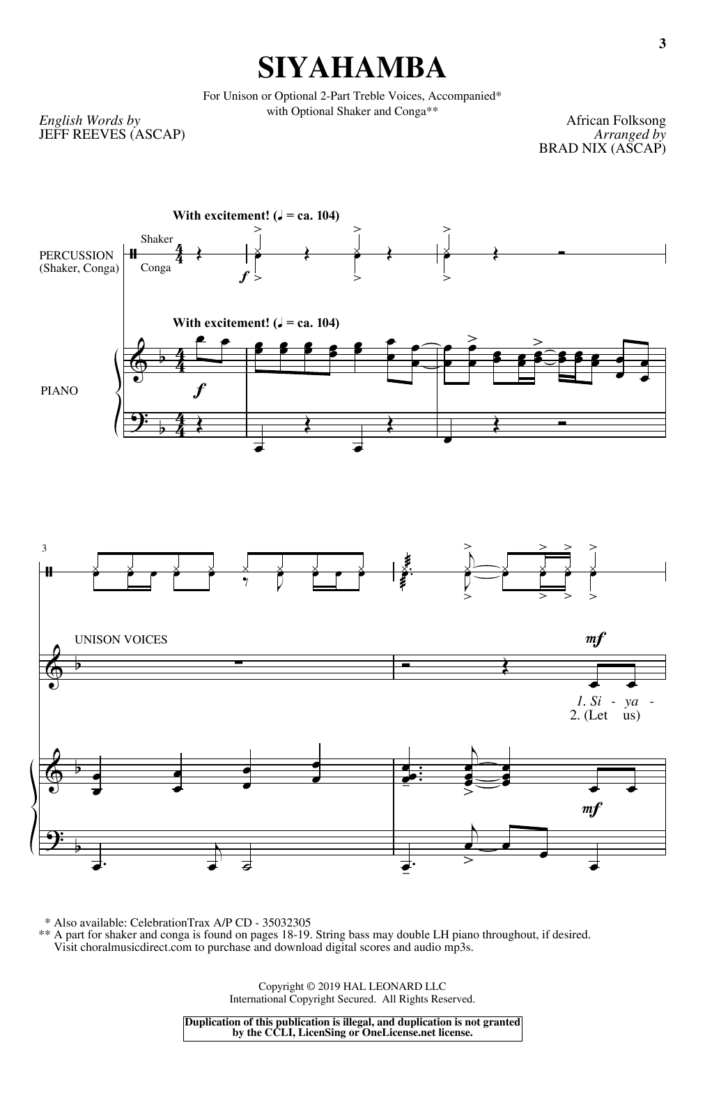 Produktbild zu: Siyahamba