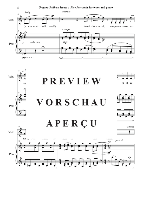 Product gallery: Page 9 of 18 Five Personals , , (tenor + piano)