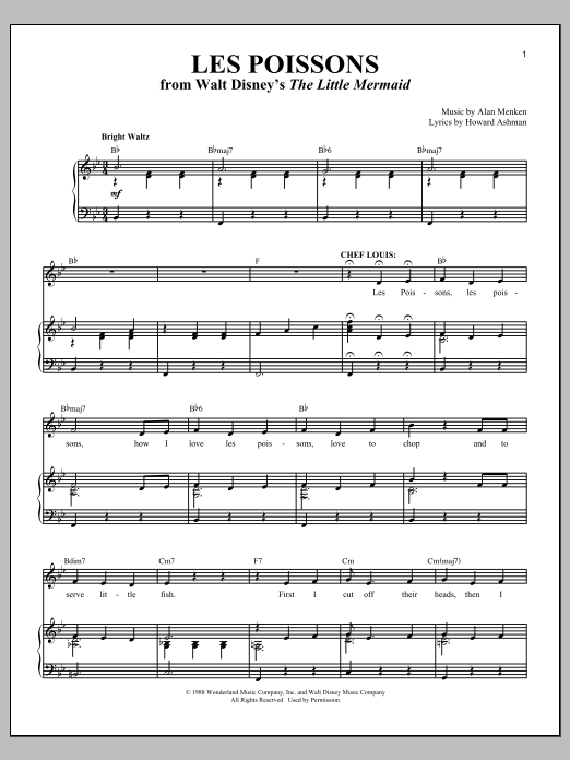 Produktbild zu: Les Poissons (from The Little Mermaid)