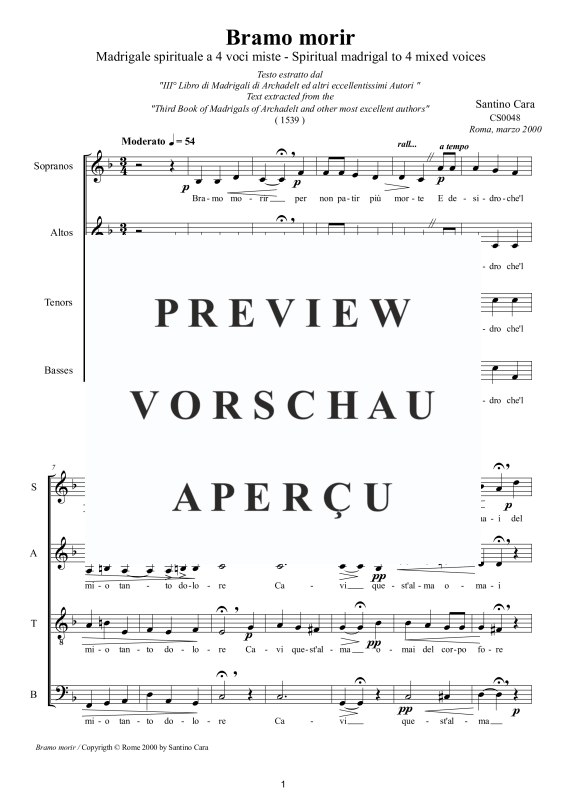 Produktgalerie: Seite 2 von 11 Bramo morir - Madrigal, , Gemischter Chor a capella