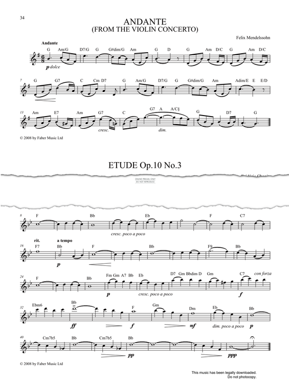Product gallery: Page 1 of 1 Etüde Op.10 No.3, Frederic Chopin