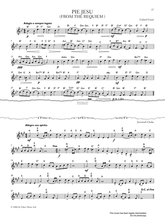 Produktgalerie: Seite 1 von 1 Pie Jesu (from 'Requiem'), Gabriel Fauré, Trompete