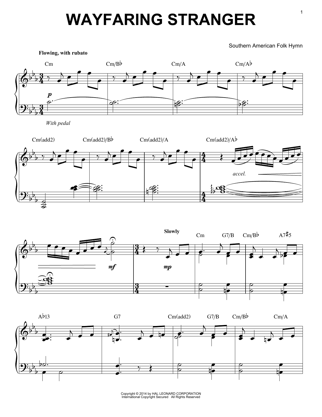 Produktbild zu: Wayfaring Stranger [Jazz version] (arr. Brent Edstrom)
