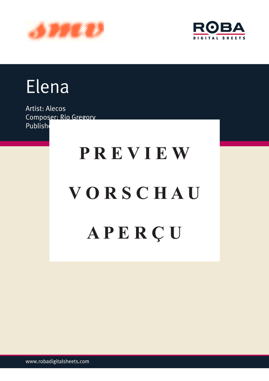 Product gallery: Page 2 of 3 Elena , , Piano and Voice